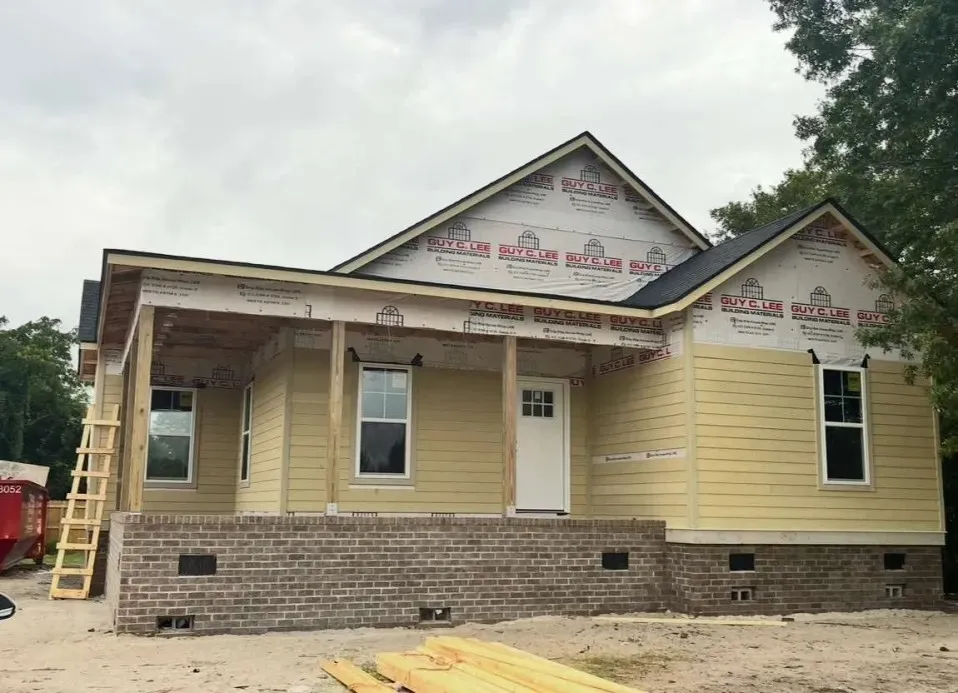 A newly built home built on a foundation built by Birdies
